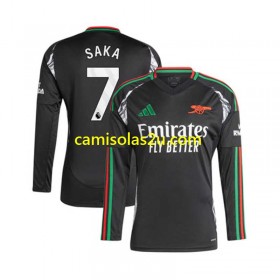 Camisolas de futebol Arsenal SAKA 7 Equipamento Alternativa 2024/25 Manga Comprida